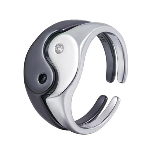 WKabnkn Einzigartige Fingerringe Fingerzubehör Bagua Form Stilvoller Paare Schmuck Eröffnung Ringe Legierungsmaterial Für Mädchen Öffnen von WKabnkn