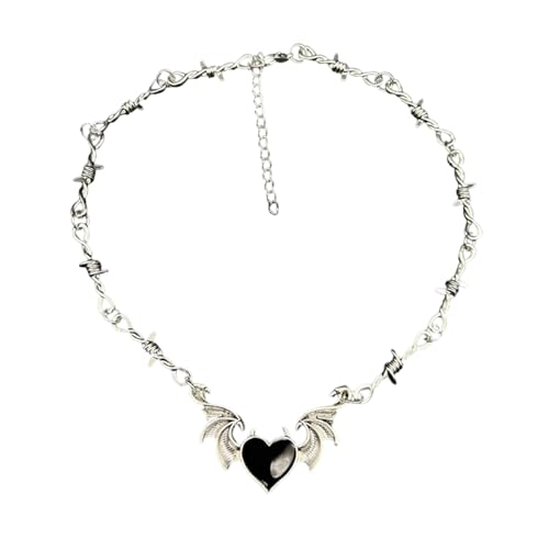 WKabnkn Einzigartige Fledermausanhänger Halskette Colarbone Kette Schmücken Robust von WKabnkn