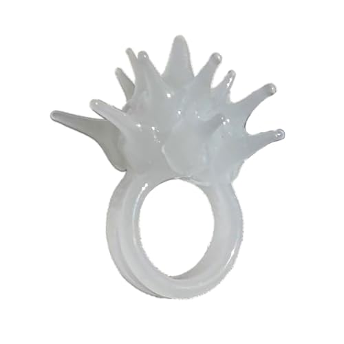 WKabnkn Einzigartige Harzdekoration Ringe Schmuck Charme Handgefertigtes Harz Seeigel Ornament Leichtes Marine Kreatur Themenringe Hochwertiges von WKabnkn