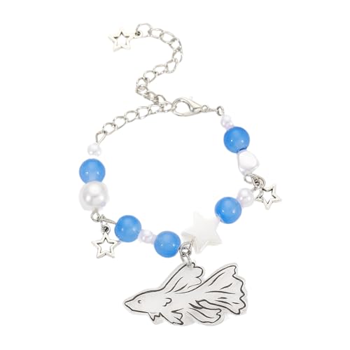 WKabnkn Einzigartige Tropische Fischheize Anhänger Armband Charming Star Charme Armbänder Verstellbare Handchain Für Frauen Schmuck Geschenk Frauen Modezubehör von WKabnkn