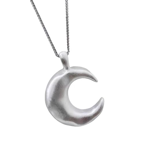 WKabnkn Elegante Halbmontage Mond Charme Einstellbare Länge Halskette/Ringe Empfindliche Accessoires Modezubehör Geburtstagsgeschenk Zierziger Halskette von WKabnkn