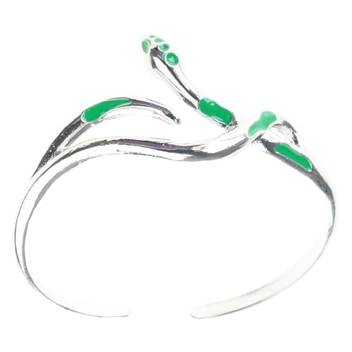 WKabnkn Elegantes Dunkler Schlangenarmband/Ringe Tragbares Accessoire Für Themenpartys Und Musikfestivals Täglich Gothic Schlangenarmband/Ringe von WKabnkn