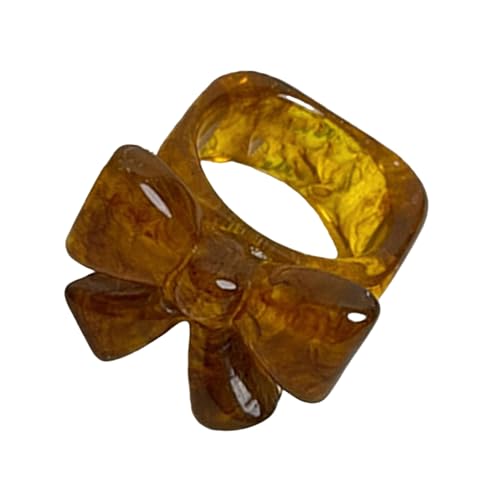 WKabnkn Elegantes Statement Ringe Handschmuck Einzigartige Harzringe Mit Mode Look Für Diejenigen Die Individualität Handgefertigte Harzschmuck Umarmen von WKabnkn