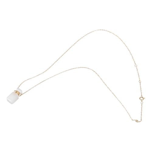 WKabnkn Kristall Parfums Fläschchen Anhänger Halskette Schmuck Stilvolle Neckkette Verstellbare Länge Schlüsselbein Kette Frauen Accessoire Einzigartige Geschenk Für Frauen von WKabnkn