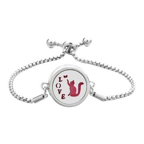 WKabnkn Luftfrischer Parfums Öl Diffusor Charme Armband Einstellbarer Handchain Edelstahl Armband Juwely Frauen Schmuck Schmuck von WKabnkn