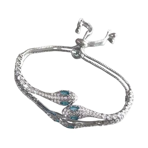 WKabnkn Mehrzweckschlangen Inspiriertes Armband Mit Vollen Zirkon Verzierungen Und Modeaccessoire Für Anspruchsvolle Gelegenheiten Handwerk Schmuckgeschenke von WKabnkn