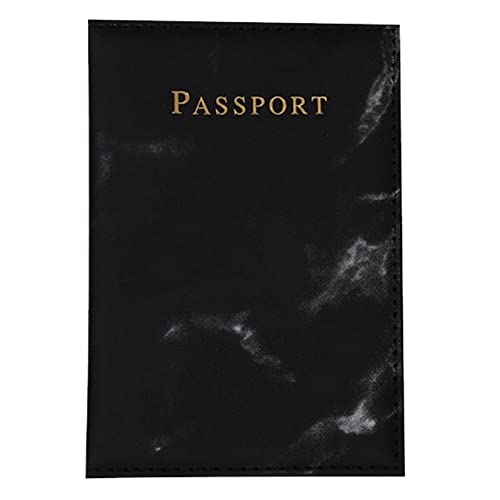 WKabnkn Passhalter Cover Für Frauen Reisen Brieftasche PU Leather Kartentdecke Mit 2 Slots Reisedokument Organ Lederpasshalter Slots Für Frauen wasserdichte Marmorstile von WKabnkn