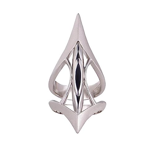 WKabnkn Scepter Hollow Stachelfäben Nische Mode Offene Fingerringe Mädchen Reisen Accessoires Weihnachten Jubiläum Geschenke Verstellbare Offene Ringe Für Frauen von WKabnkn
