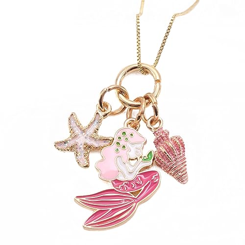 WKabnkn Schöne Herzförmige Anhänger Halskette Schöne Pfirsich Herz Charme Kette Krawatte Mode Kinderhals Hals Schmuck Für Geburtstagsgeburtstag Geschenkkette Halskette von WKabnkn