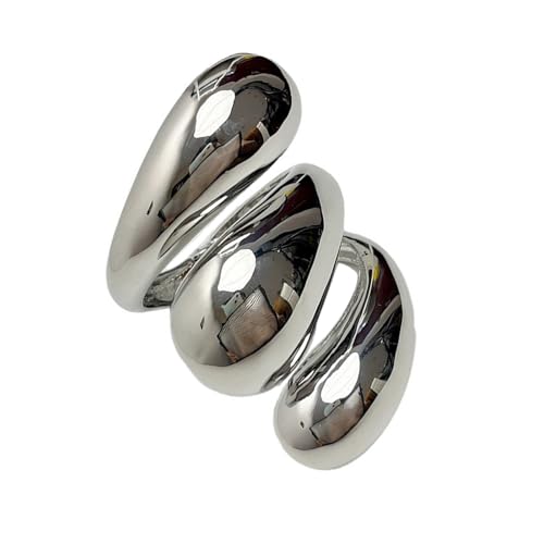 WKabnkn Trendige Unregelmäßige Armreifen Geometrische Weitmanschettenarmbänder Übertriebenes Armband Geeignet Für Paare Und Partyanlässe Frauen Statement Juwely von WKabnkn