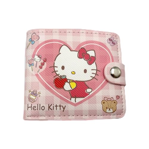 WKxinxuan Mädchen Geldbörse, Rosa Zeichentrick Kinder Leder Wallet, Geburtstagsgeschenk für Fans Jungen und Mädchen (11.5 * 9.5 * 2cm) von WKxinxuan