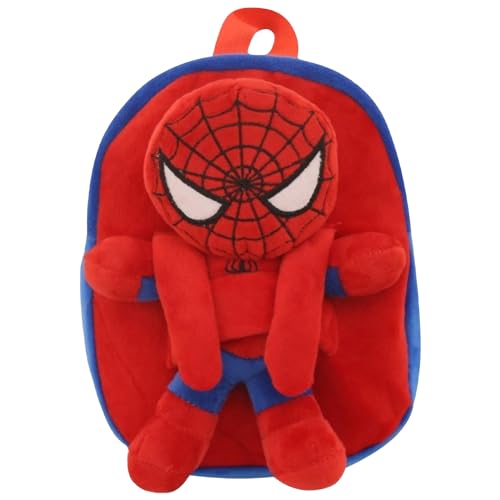 WKxinxuan Spider Rucksack, 3D-Rucksack Spider Rucksack Kindergarten, Schulranzen Spider Tasche, Kindergartenrucksack Jungen, Einstellbare Mini Plüsch-Rucksack für Jungen und Mädchen von WKxinxuan