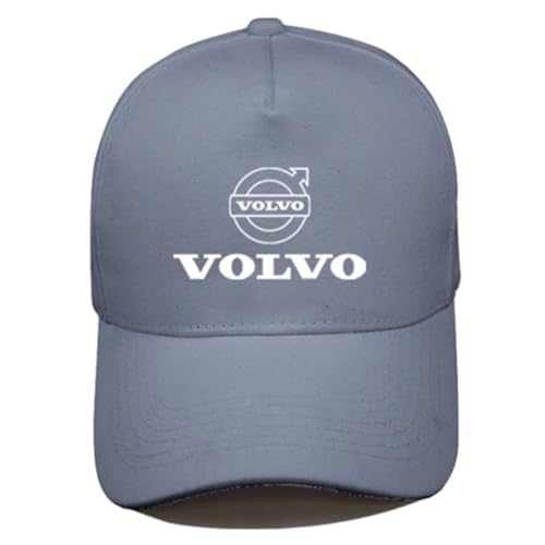 Auto Baseball Cap für Volvo Männer und Frauen Verstellbare Kappe mit Logo UV-Schutz Atmungsaktiv Auto Autozubehör,One Size- Gray Style Auto Baseball Cap für Volvo Männer und Frauen Verstellbare Kappe mit Logo UV-Schutz Atmungsaktiv Auto Autozubehör,One Size- Gray Style von WLCYX