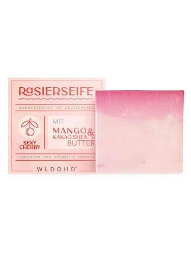 WLDOHO® Rasierseife für Damen mit herrlichem Duft - fruchtig, süß & gourmandig - vegan, frei von Parabenen & made in Germany - 80g von WLDOHO