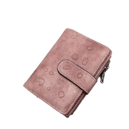 RFID-blockierende Geldbörse Compatible with Damen, dreifach gefaltet, veganes Leder, mit Reißverschluss, Münzfach, Diebstahlschutzverschluss, wasserdicht, schlankes Design(Zebra) von WLH Alexanders