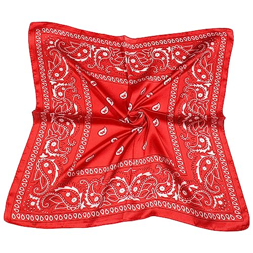 WLHOPE Bandana Halstuch Seidentuch Paisley Drucken Tuch Schal Kopftuch 100% Seide Multifunktion Unisex Biker… von WLHOPE