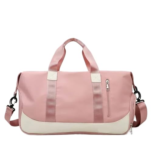 Reisetaschen Frauen Sport Gym Reise Trocken Nass Taschen Multifunktions Schulter Messenger Pack Training Handtasche Mit Unabhängigem Schuh Fach FüR DraußEn(Pink) von WLIHDB