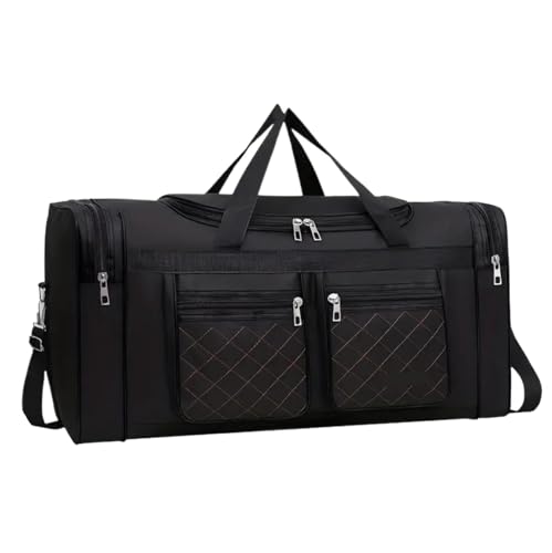 Reisetaschen Große Kapazität Handtasche Herren Gepäcktasche Mehrere Taschen Reisetasche Kleidung Aufbewahrungstasche FüR DraußEn(Black) von WLIHDB