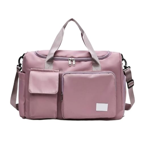 Reisetaschen Kleine Sporttasche for Damen, Reisehandtasche, Weekender-Tasche mit Schuhfach FüR DraußEn(Lavender) von WLIHDB