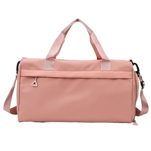 Reisetaschen Reise Handtaschen Männer Frauen Im Freien wasserdichte Große Kapazität Separaten Raum for Schuhe Beutel Fitness Sport Rucksack Reisetasche FüR DraußEn(Pink) von WLIHDB