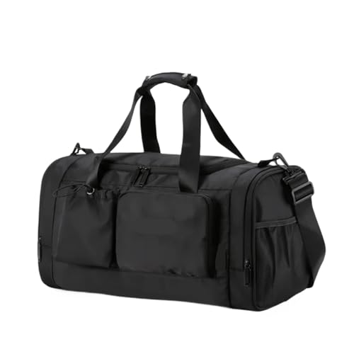 Reisetaschen Reise Yoga Gym Taschen Frauen Männer Fitness Training Strand Pool Trocken Nass Trennung Schuhe Tasche Outdoor Sport Schwimmen Daypack Tasche FüR DraußEn(Black) von WLIHDB