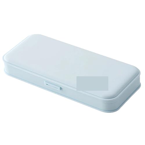 WLIHDB Beuteltasche 2 stücke Bleistift for Fall Multifunktionale Schreibwaren Frosted Kunststoff Bleistift Stift Lagerung Box Lagerung for Fall FüR Stifte(Blue) von WLIHDB