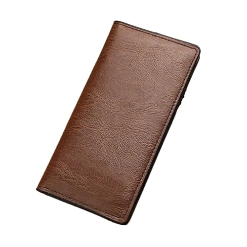 WLIHDB Brieftasche FüR MäNner 1 Stück Geldbörsen Herren Geldbörsen Herren Lange ultradünne weiche Leder Herren Geldbörsen Tasche Geldbörse FüR DraußEn(Light Brown) von WLIHDB