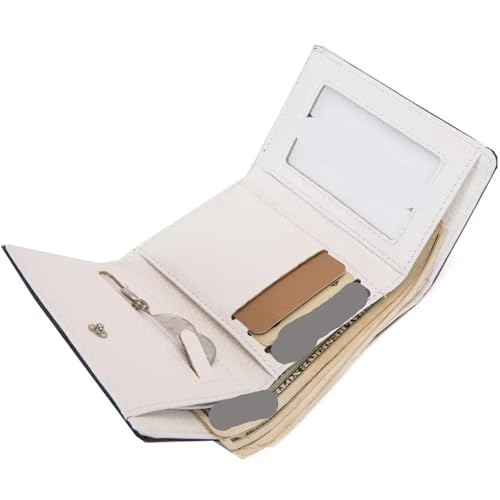 WLIHDB Brieftasche FüR MäNner 1 Stück Herren-Geldbörsen, Herren-Geldbörse aus Segeltuch, dreifach faltbar, Kurze Geldbörse FüR DraußEn(Blue) von WLIHDB