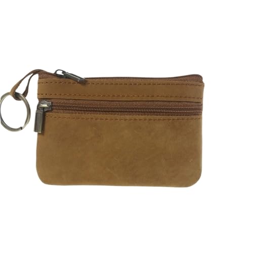 WLIHDB Brieftasche FüR MäNner 1 Stück Herren-Geldbörsen, Herren-Retro-Schlanke Geldbörse mit Reißverschluss, solide Unisex-Handtasche FüR DraußEn(Khaki) von WLIHDB