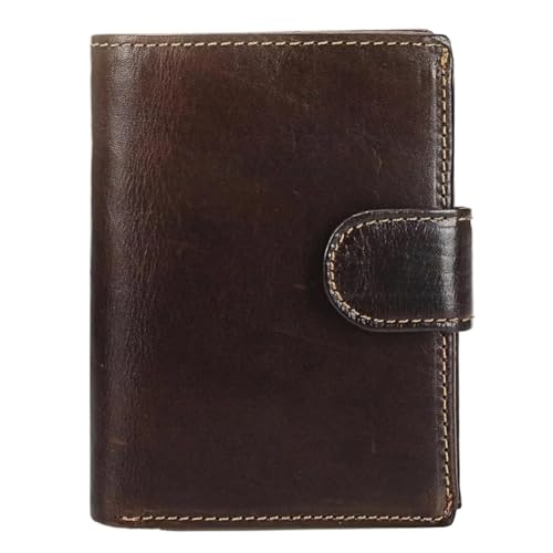 WLIHDB Brieftasche FüR MäNner 1 stücke Männer Brieftasche Aus Echtem Leder Geldbörsen Geldbörse Kupplung Offene Retro Kurze Brieftasche FüR DraußEn(Coffee) von WLIHDB