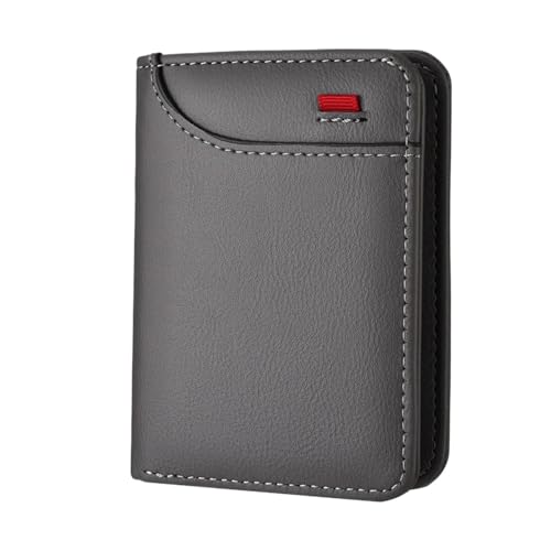 WLIHDB Brieftasche FüR MäNner 1 stücke männer Brieftasche Vertikale Multi Karte Kleine Brieftasche Student Ändern Tasche Karte Tasche männer Brieftaschen FüR DraußEn(Gray) von WLIHDB