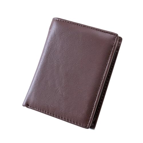 WLIHDB Brieftasche FüR MäNner Herren Geldbörse Echtes Leder Geldbörse Mann Leder Geldbörse Business Kreditkarteninhaber Geldbeutel Geldbörse Männlich FüR DraußEn(Coffee) von WLIHDB