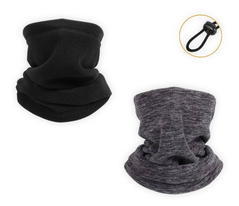 WLIXPBB Sturmhaube PolarFleece Schal: Winterhalswärmer ideal für Motorrad und Sport (2er Set, 2er Set Fleece Schal) Vielseitig einsetzbar, warm und weich, Unisex-Design von WLIXPBB
