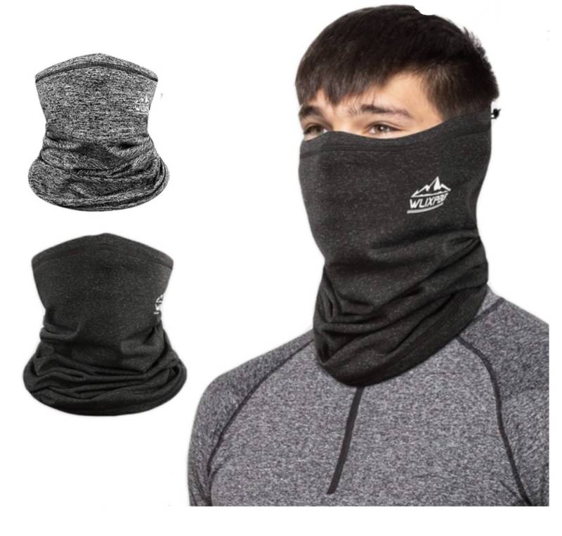 WLIXPBB Sturmhaube Polyester Schal: Winterhalswärmer ideal für Motorrad und Sport (2er Set, 2er Set Polyester Schal) Vielseitig einsetzbar, warm und weich, Unisex-Design von WLIXPBB