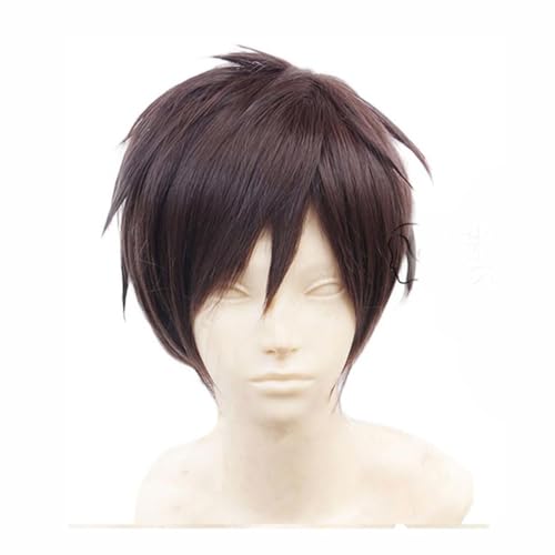 Anime Eren Jaeger Cosplay Anime Cosplay Perücke Synthetische Perücken Mädchen Damen Herren Perücken Anime Eren Jaeger Cosplay Anime Cosplay Perücke Synthetische Perücken Mädchen Damen Herren Perücken von WLJEHWLJ