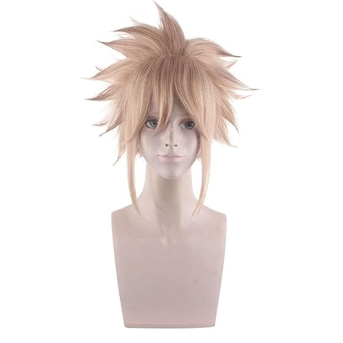 Finals Fantasys 7 Cloud Strife Party Anime Anime Cosplay Perücke synthetische Perücken Mädchen Damen Herren Perücken von WLJEHWLJ