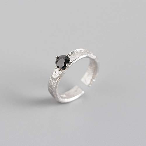 Silberringe Damen 925,Ästhetische Unregelmäßige Textur Ringe 925 Sterling Silber Ring Öffnung Verstellbare Ringe Gehämmert Achat Ring Für Paare Männer Frauen Charm Schmuck Geschenke von WLLDDDIU