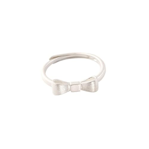 WLLDDDIU Ring aus 925er Sterlingsilber,zierlicher Fliege Ring,stapelbare Eheringe,Ringe für Damen,modische verstellbare Ringe für Paare,Schleife,Stapelring,Schmuck,Geburtstagsgeschenk von WLLDDDIU