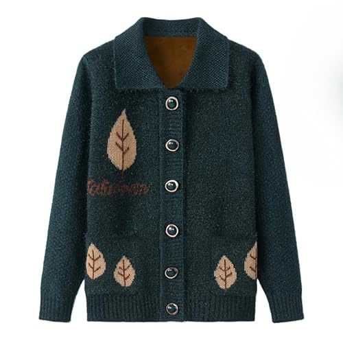 WLLDDDIU Strickjacke Damen,Herbst Winter Strickpullover Mantel mittleren Alters und Ältere Menschen Verdickt Plus Samt Gestrickte Strickjacke Alte Dame Lässig Revers Top Frühling Herbst Mutter Wa WLLDDDIU Strickjacke Damen,Herbst Winter Strickpullover Mantel mittleren Alters und Ältere Menschen Verdickt Plus Samt Gestrickte Strickjacke Alte Dame Lässig Revers Top Frühling Herbst Mutter Wa von WLLDDDIU