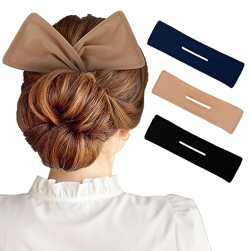 WLLHYF 3 Stück Haarknoten Maker Französisch Donut Haar Dutt Faule Haar Lockenwickler Dutt Clips Einfarbig Mode Haar Bun Wraps Frisur Haar Styling Zubehör für Frauen Mädchen von WLLHYF