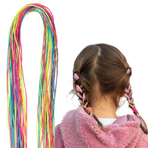 WLLHYF 30 Stück Haarzöpfe bunte Haarwickelschnur verschiedene Farbverlaufsfarben Haarseilband Regenbogen-Flecht-Haargummi DIY-Pferdeschwanz-Zöpfe Haar-Styling-Zubehör für Frauen Mädchen (Stil 2) von WLLHYF