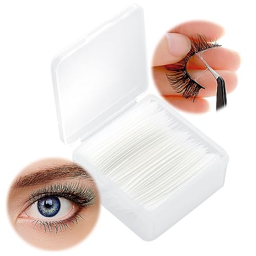 WLLHYF 40 Stück selbstklebende Wimpernstreifen für künstliche Wimpern, kein Kleber, selbstklebende Eyeliner-Wimpernstreifen, wasserfest, natürlicher Look (Transparent) von WLLHYF