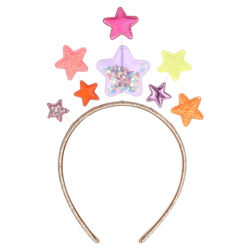 WLLHYF Glitter Star Headband Weihnachten Party Haarbänder für Frauen Prinzessin Glitter Crown Haar Accessoire für Kinder Erwachsene Urlaub Festival Geburtstag Party (Bunt) von WLLHYF