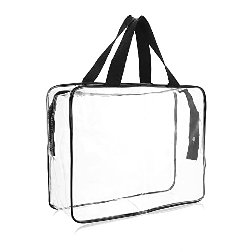 WLLHYF Transparente Tragetasche, Stadiongeprüfte transparente Kosmetik-Make-up-Organizer-Tasche wasserdichte Make-up-Handtasche Crossbody Messenger-Schultertasche von WLLHYF