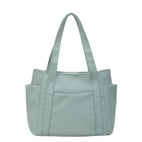 Tragetasche für Damen, große Tragetasche mit Reißverschluss, Fächern und mehreren Taschen, Tragegriff oben, Handtasche für Reisen, Arbeit (Grün) von WLLJYSJZL