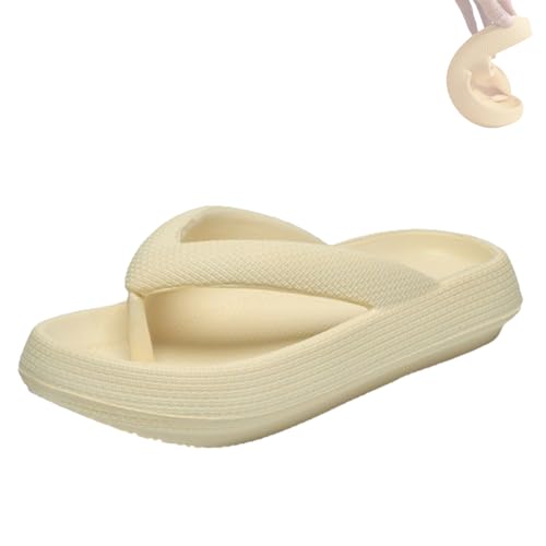 WLLhxyx Damen-Flip-Flops, weiche und bequeme Hausschuhe, kissenweiche Hausschuhe, Sandalen (A,42-43) von WLLhxyx