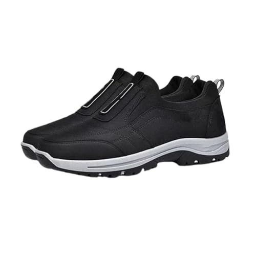 WLLhxyx Orthopädische Herrenschuhe, Bequeme, atmungsaktive, wasserdichte Herren-Wanderschuhe, Herren-Wanderschuhe (Black,41) von WLLhxyx