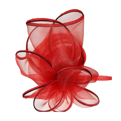 WLNEXT Vintage Flapper Stirnband mit schwarzem Netz, Blume und Haarnadel, Haarschmuck für verschiedene Anlässe von WLNEXT