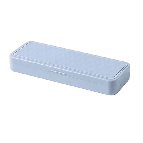 Multifunktionale Schreibwarenbox Federmäppchen-Organizer, tragbares Kunststoff-Schreibwarenetui, doppellagiges Federmäppchen, Federmäppchen, Schreibwaren, Stiftebox, Federmäppchen FedermäPpchen(Color: von WLTYSM