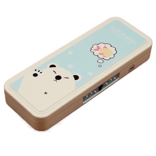 WLTYSM Multifunktionale Schreibwarenbox Federmäppchen Passwortbox Schulbedarf Schreibwaren Niedlich FedermäPpchen(Color:Cute-01) von WLTYSM